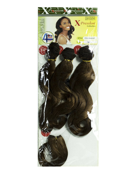 Wholesale X-pression Collection Diamond Weave on Synthetic Hair Extensions