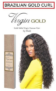 Wholesale Sleek Virgin Gold Brazilian Gold Curl Human Hair Weave Extensions