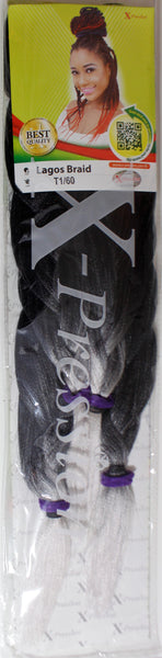 X-pression Pre-Pulled Hair Extension - LAGOS BRAID