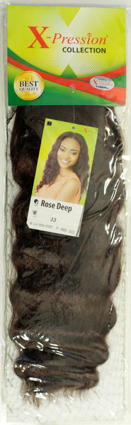 Wholesale Xpression Rose Deep Weave on Synthetic Hair Extensions.