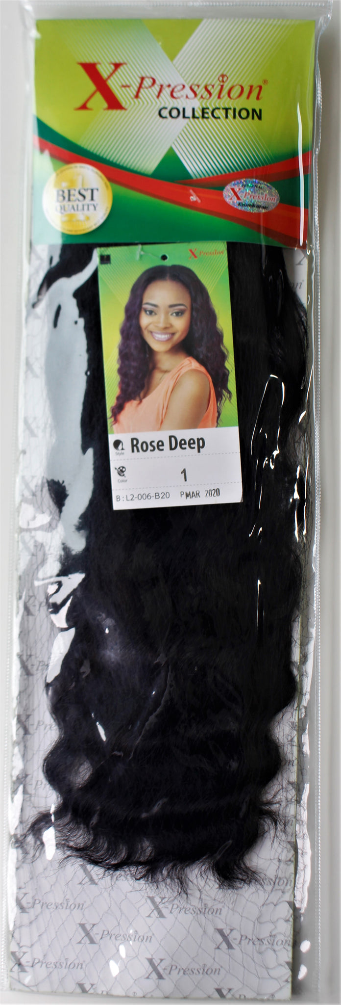 Wholesale Xpression Rose Deep Weave on Synthetic Hair Extensions.