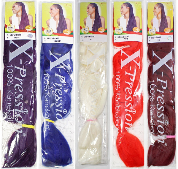 X-pression Premium Ultra Braid 82" Hair Extension