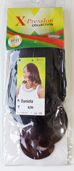 Wholesale X-pression Collection Daniela 15" 150g Weave on Synthetic Hair Extensions.