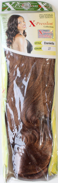 Wholesale X-pression Collection Daniela 15" 150g Weave on Synthetic Hair Extensions.