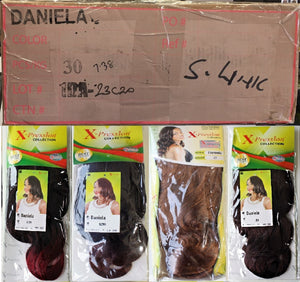 Wholesale X-pression Collection Daniela 15" 150g Weave on Synthetic Hair Extensions.