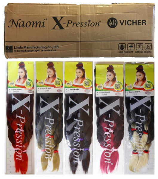 Wholesale X-pression Pre-Pulled Hair Extension - LAGOS BRAID