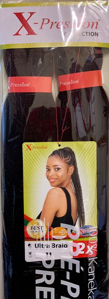 Wholesale Xpression Premium Ultra Braid Pre-stretched 46" Hair Extension