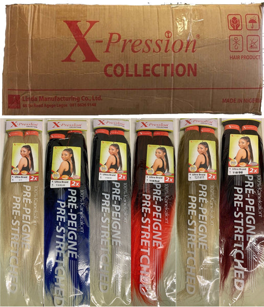 Wholesale Xpression Premium Ultra Braid Pre-stretched 46" Hair Extension