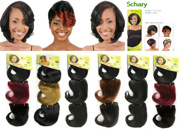 Wholesale Xpression Schary Weave Synthetic Hair 7" Extensions 150g