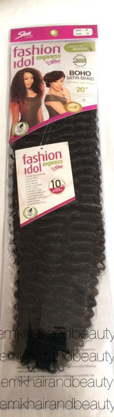 Sleek Fashion Idol Express Boho Satin Braid 20″