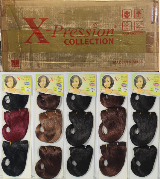 Wholesale Xpression Schary Weave Synthetic Hair 7" Extensions 150g